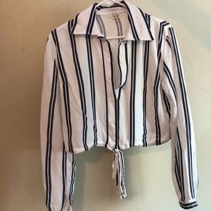 Brandy Melville Striped Fancy Long Sleeve